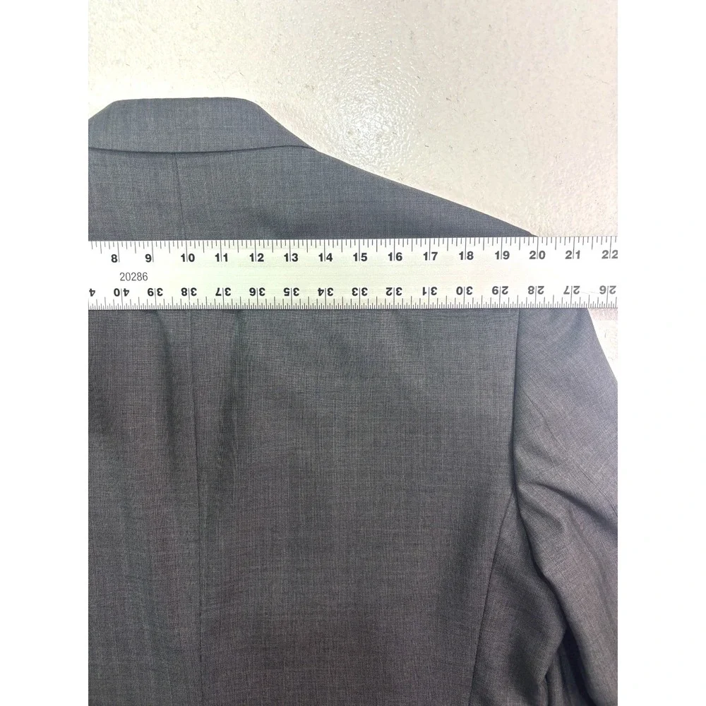 Jos A Bank 43 R 37x30 gray herringbone 2pc Pant‎ Suit Signature Collection Wool